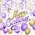 L violet monte en ballon le fond de joyeux anniversaire vecteur 88914154